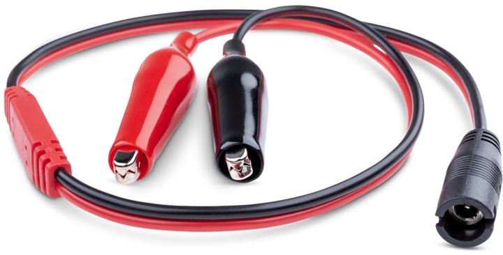 Cable Assembly - 3A Fused HTP Charger Cable w/ Clips, Red Fuse